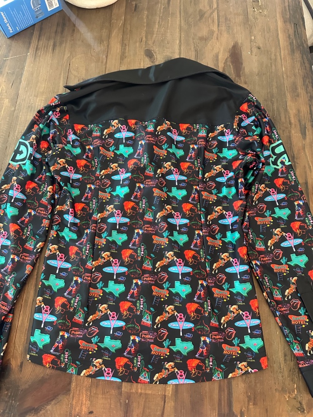 Rocket Donkey Rodeo Shirt - Neon Texas Pattern - Picture 3 of 3